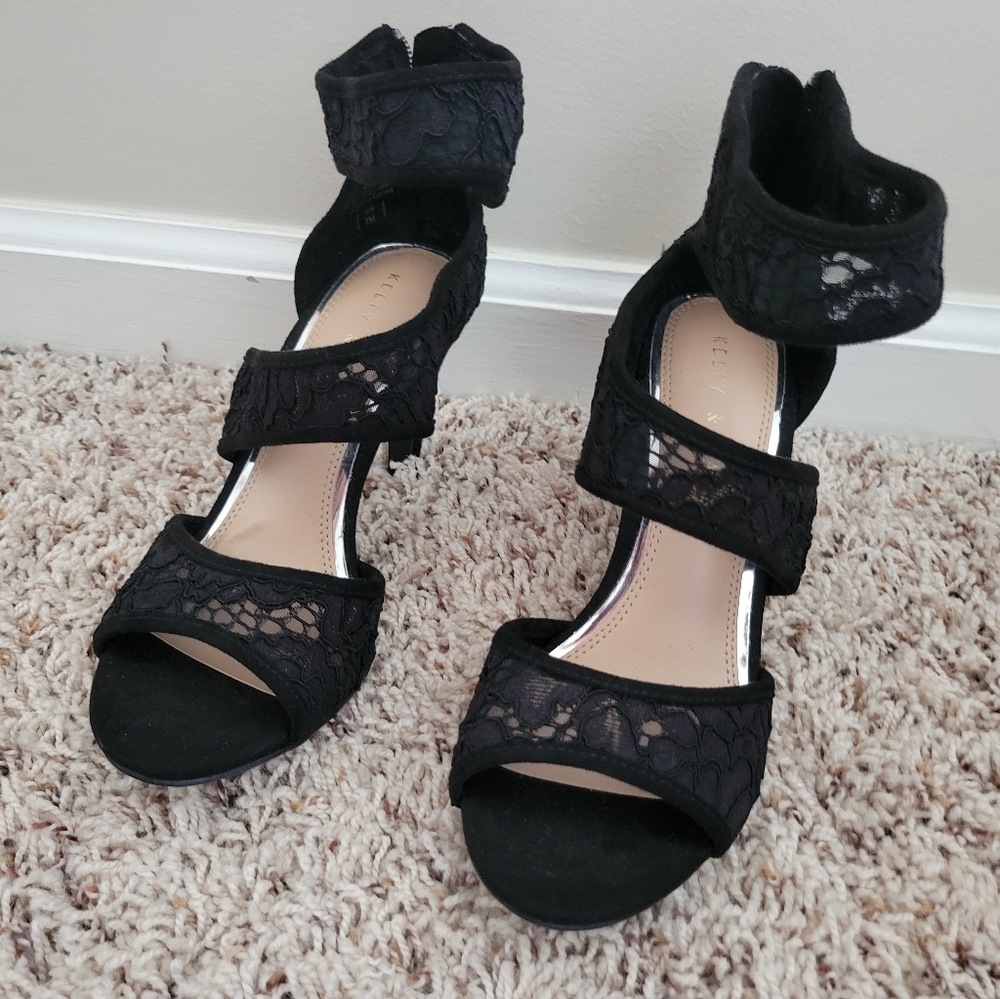 Black laced heels